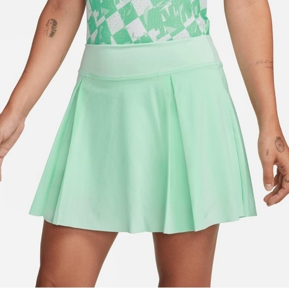 Nike Dri Fit Advantage Skirt Skort Flouncy Tennis Inner Shorts  Blue sz L - Picture 1 of 8